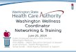 Washington Wellness  Coordinator  Networking & Training June 25,  2014