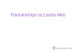 Partnerships at Leeds Met