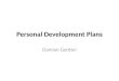 Personal Development Plans
