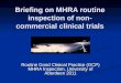 Briefing on MHRA routine inspection of non-commercial clinical trials