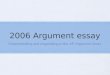 2006 Argument essay