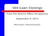 504 Loan Closings