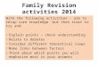 Family Revision activities 2014