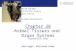 Chapter 28 Animal Tissues and  Organ Systems (Sections 28.4 - 28.6)