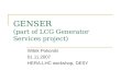 GENSER (part of LCG Generator Services project)