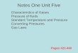Notes One Unit Five