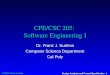 CPE/CSC 205:  Software Engineering I