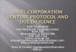 URIEL CORPORATION VENTURE PROTOCOL AND DUE DILIGENCE