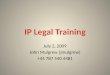 IP Legal Training