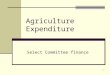 Agriculture Expenditure