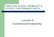 PRED 35 4  TEACH. PROBILITY & STATIS. FOR PRIMARY MATH