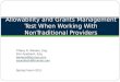 Allowability and Grants Management Test When Working With NonTraditional Providers