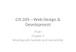 CIS 205—Web Design & Development