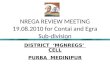 NREGA REVIEW MEETING 19.08.2010 for Contai and Egra Sub-division