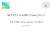 ROBOX modification plans
