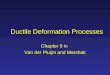 Ductile Deformation Processes