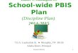 Booker T. Washington HS School-wide PBIS Plan (Discipline Plan)  2014-2015