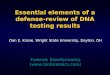 Essential elements of a defense-review of DNA testing results
