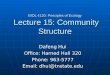 BIOL 4120: Principles of Ecology  Lecture 15: Community Structure