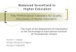 Key Performance Indicators for Quality Assurance in Higher Education
