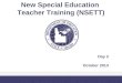 New Special Education  Teacher Training (NSETT)