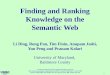 Finding and Ranking Knowledge on the Semantic Web