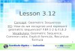 Lesson 3.12 Concept : Geometric Sequences