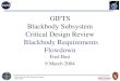 GIFTS Blackbody Subsystem Critical Design Review Blackbody Requirements Flowdown