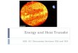 Energy and Heat Transfer