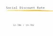 Social Discount Rate