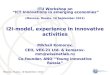 I2I-model, experience in innovative activities