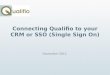 Connecting  Qualifio to  your  CRM or SSO (Single  Sign  On)
