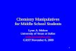 Chemistry Manipulatives for Middle School Students