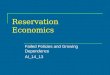Reservation Economics