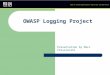 OWASP Logging Project