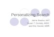 Personalizing Search