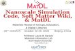 Nanoscale Simulation Code, Soft Matter Wiki, & MatDL