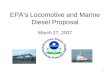 EPA’s Locomotive and Marine Diesel Proposal