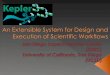 An Extensible System for Design and Execution of Scientific Workflows