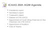ICAAS 26th AGM Agenda