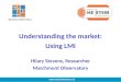 Understanding the market: Using LMI Hilary Stevens, Researcher Marchmont Observatory