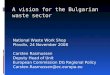 A vision for the Bulgarian waste sector