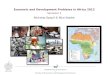 Economic and Development Problems in Africa 2012 Semester 2