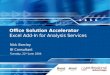 Office Solution Accelerator Excel Add-In for Analysis Services
