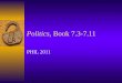 Politics , Book 7.3-7.11