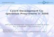 Czech  Development Co-operation Programme in 2004