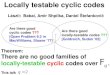 Locally testable cyclic codes