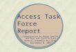 Access Task Force Report