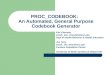 PROC_CODEBOOK:   An Automated, General Purpose Codebook Generator
