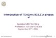 Introduction of TGnSync 802.11n proposal